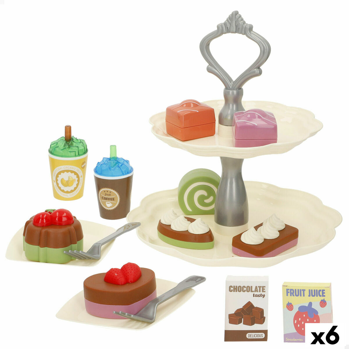 Set de Alimente de Jucărie Colorbaby 16 Piese (6 Unități) - Jucarii si jocuri, Imitații de jocuri
