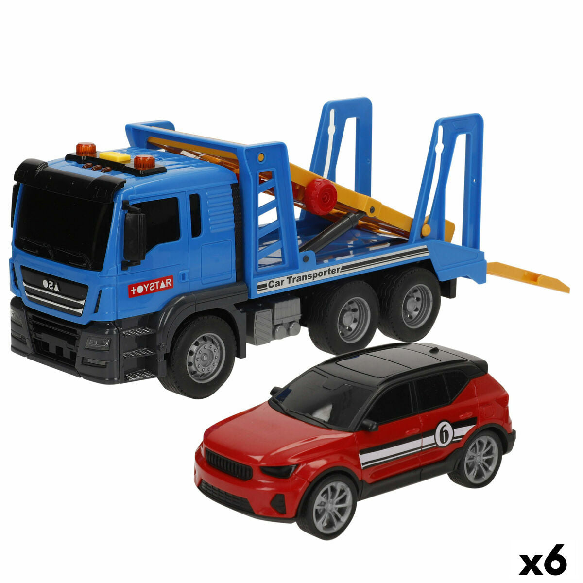 Camion Autotransporter Speed & Go 26 x 13 x 9 cm (6 Unități) - Jucarii si jocuri, Vehicule