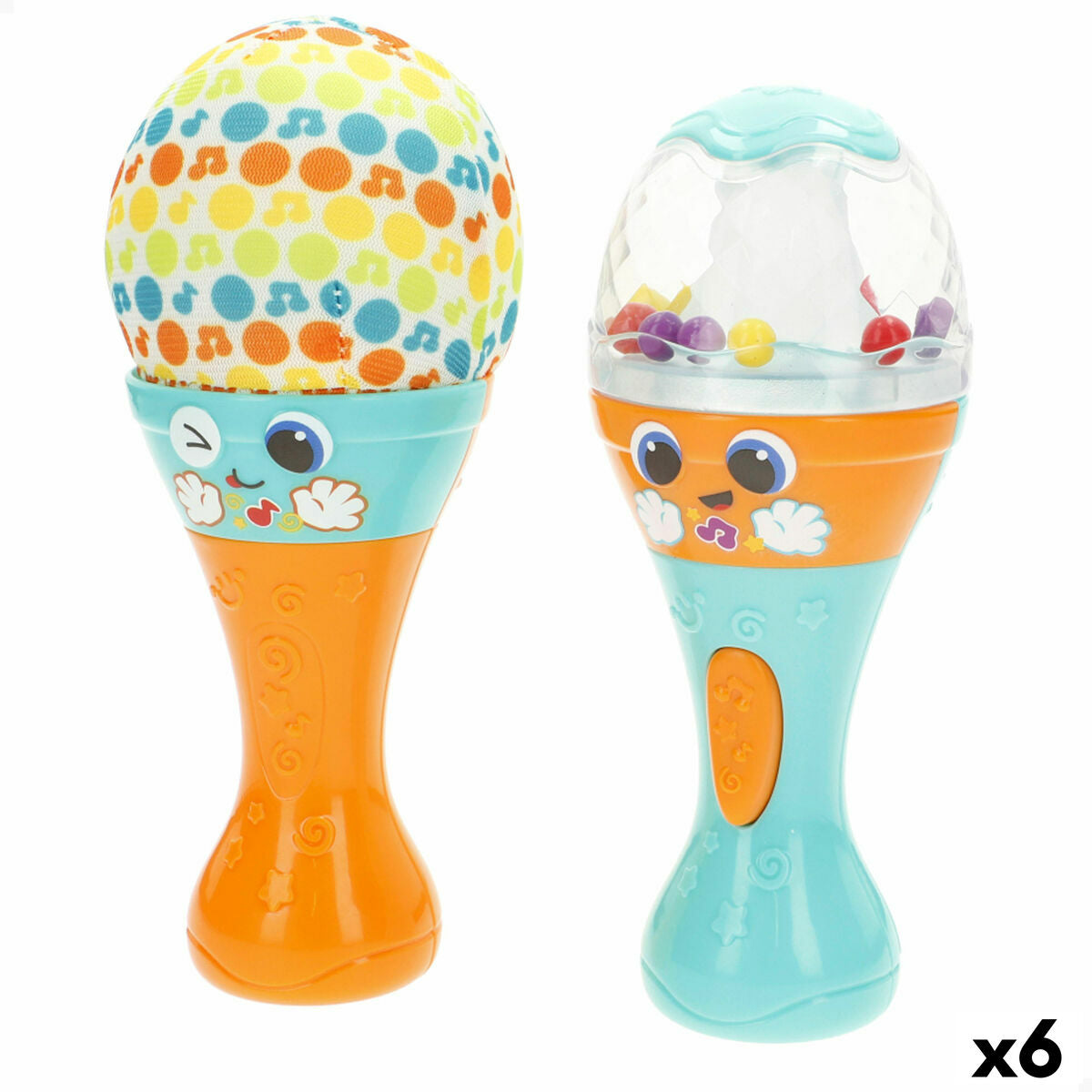 Jucărie muzicală Winfun 7 x 17 x 7 cm (6 Unități) - Bebelus, Jucăriile copilăriei timpurii