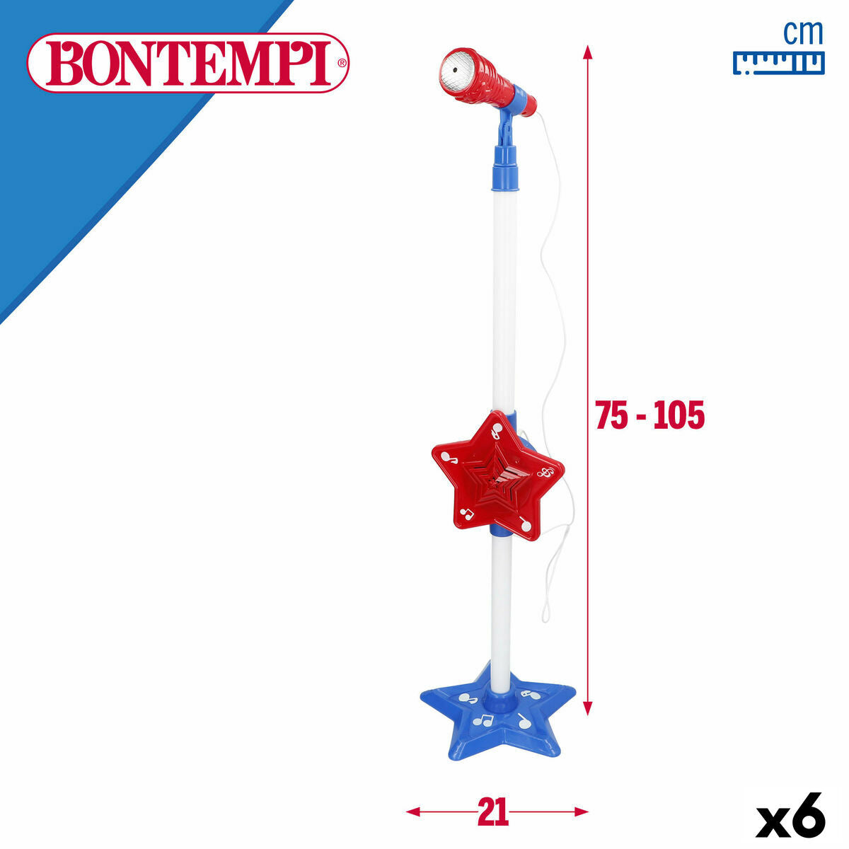 Jucărie muzicală Bontempi 21 x 105 x 21 cm (6 Unități) - Bebelus, Jucăriile copilăriei timpurii