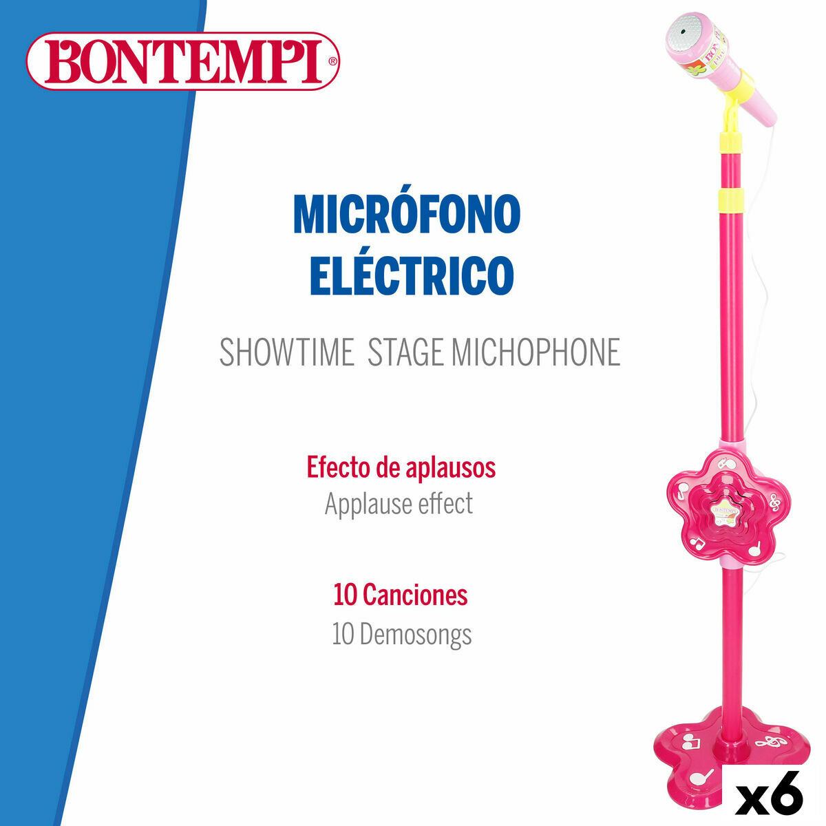 Microfon jucărie Bontempi 20 x 105 x 20 cm (6 Unități) - Bebelus, Jucăriile copilăriei timpurii