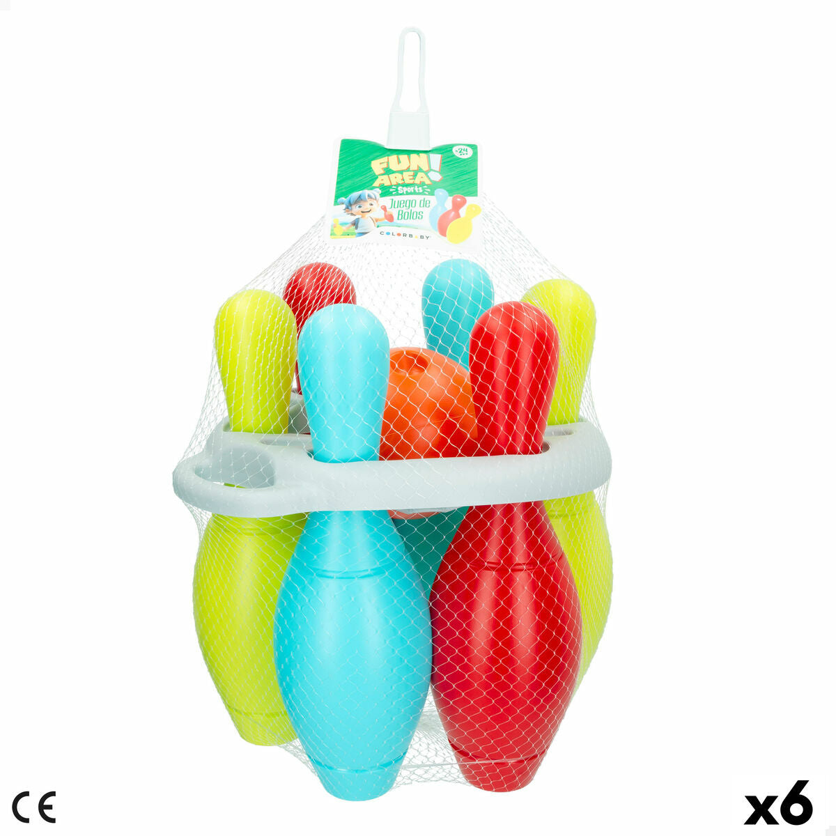 Set de popice Colorbaby 8,5 x 27 x 8,5 cm (6 Unități) - Jucarii si jocuri, În aer liber și sport