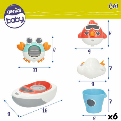 Jucării pentru Baie Colorbaby 16 x 6,5 x 9 cm 6 Unități - Acasă și bucătărie, Baie