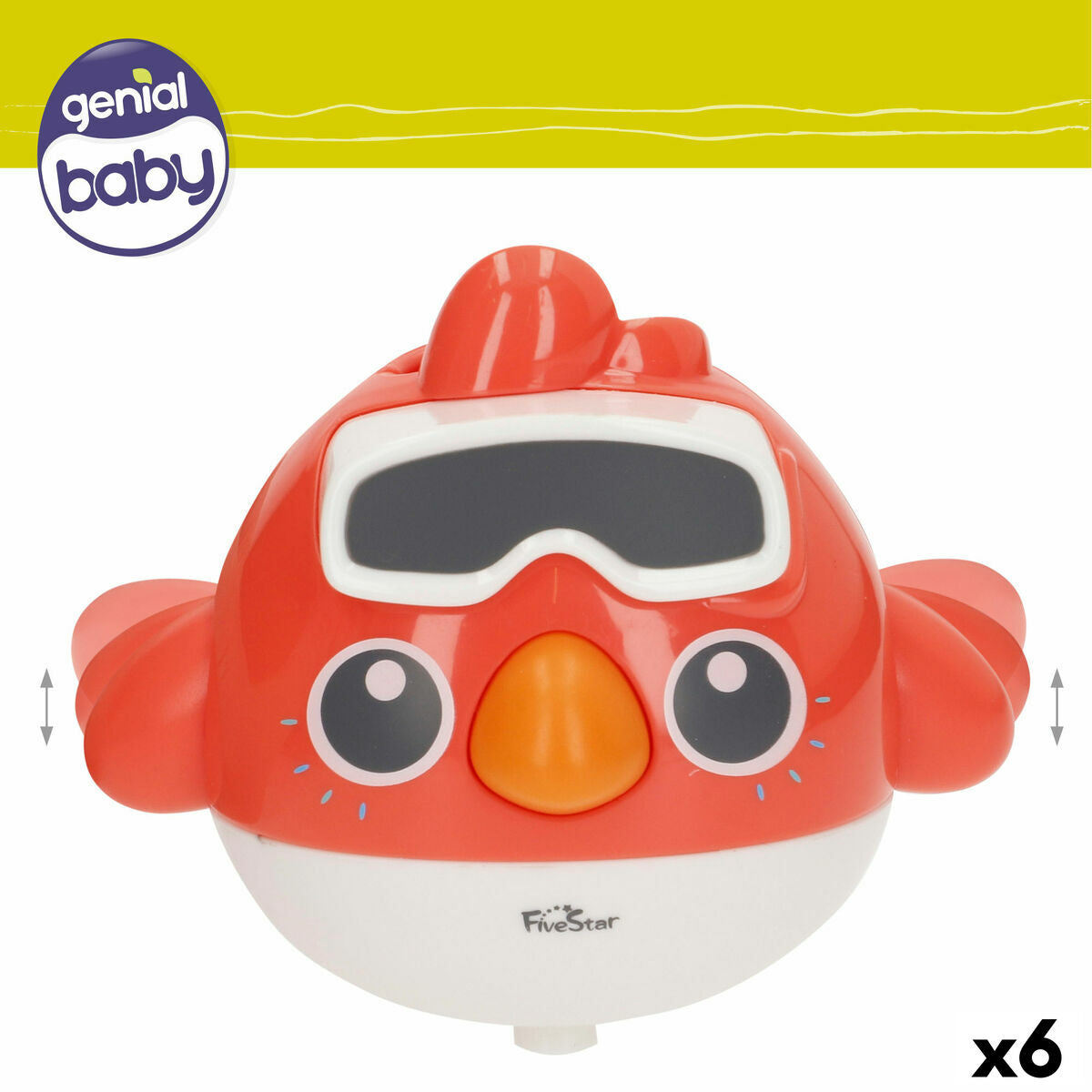 Jucării pentru Baie Colorbaby 16 x 6,5 x 9 cm 6 Unități - Acasă și bucătărie, Baie
