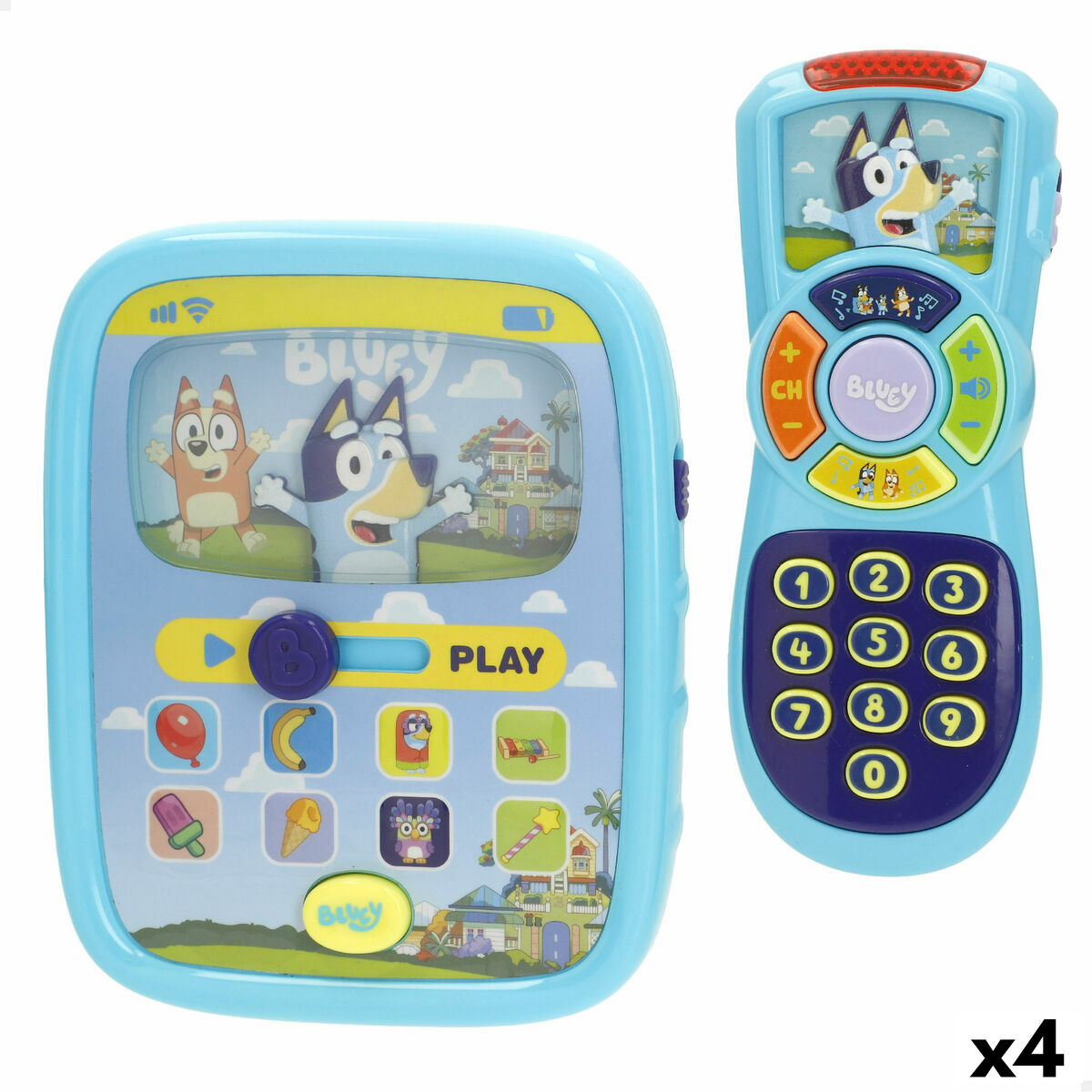 Telefon Inteligent pentru Învățat Bluey (4 Unități) - Bebelus, Jucăriile copilăriei timpurii