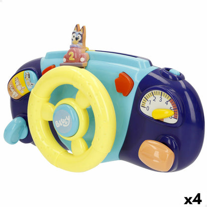 Volan pentru cărucior Bluey 26 x 16 x 7 cm (4 Unități) - Bebelus, Jucăriile copilăriei timpurii