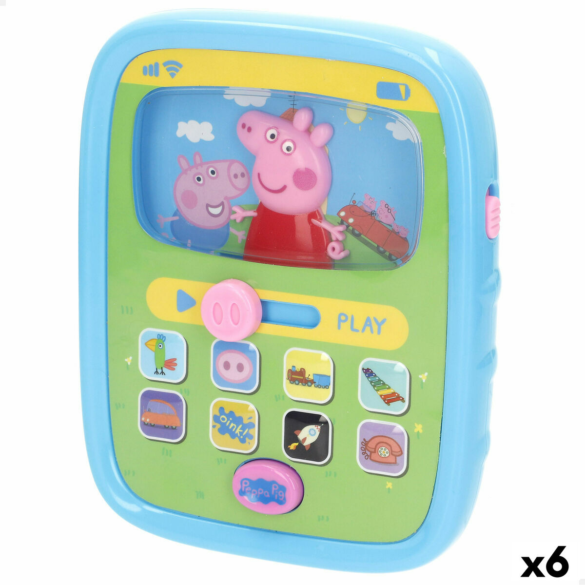 Telefon Inteligent pentru Învățat Peppa Pig (6 Unități) - Bebelus, Jucăriile copilăriei timpurii