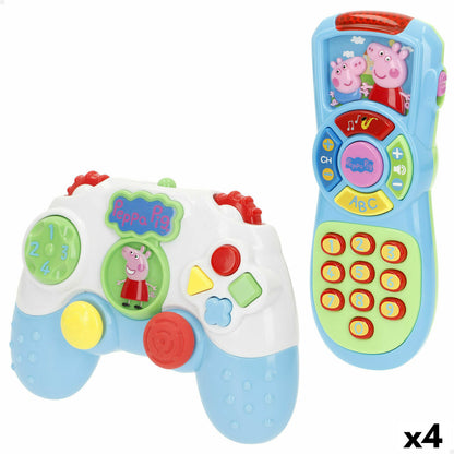 Telefon Inteligent pentru Învățat Peppa Pig 15 x 11 x 5 cm (4 Unități) - Bebelus, Jucăriile copilăriei timpurii
