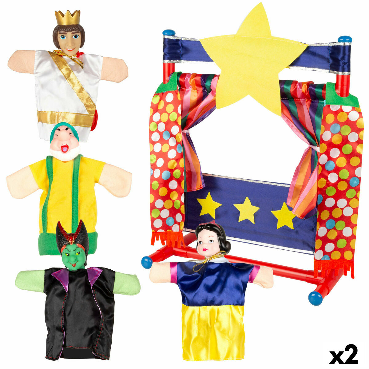 Teatru Colorbaby Albă ca Zăpada - Jucarii si jocuri, Marionete și păpuși