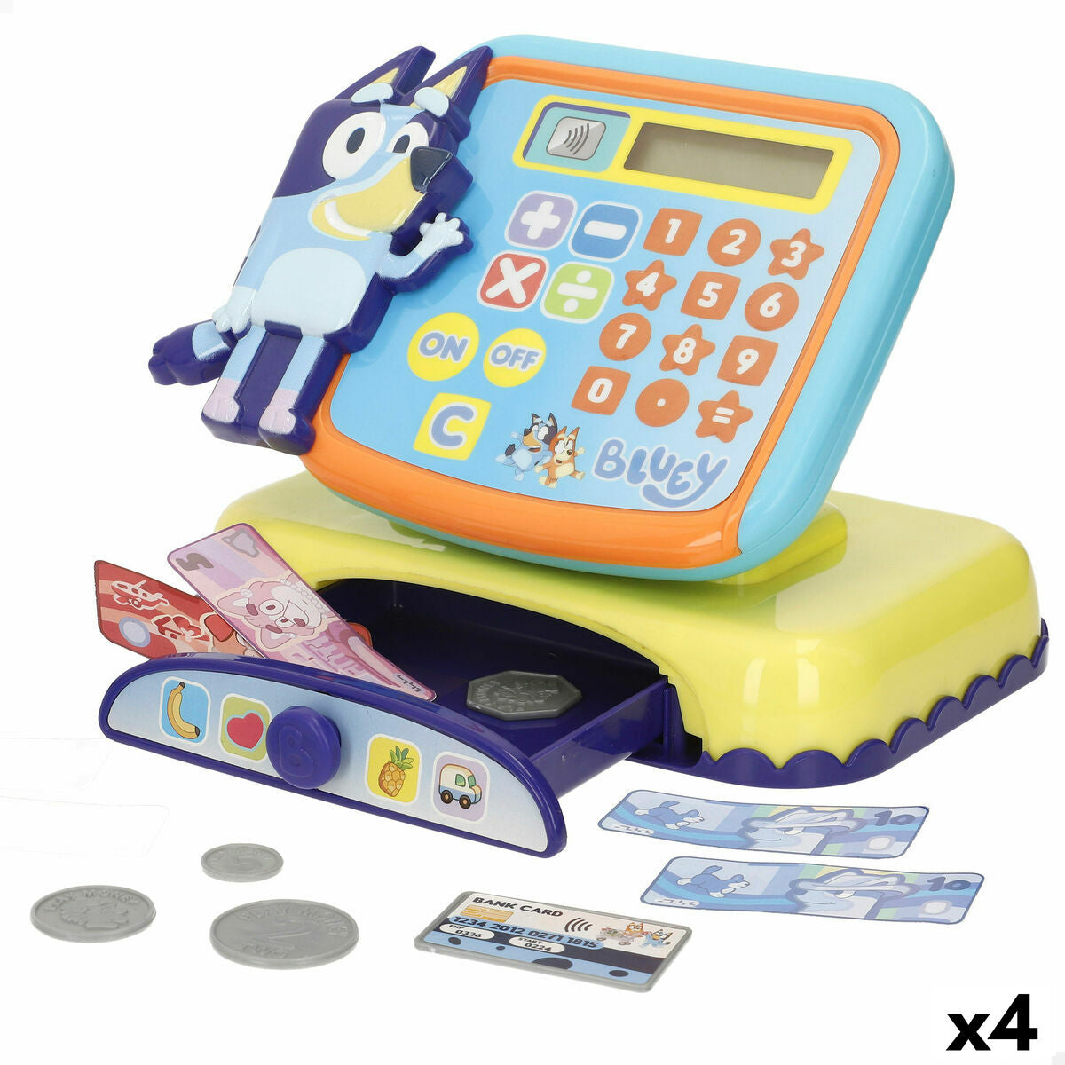 Casă de marcat de jucărie Bluey 19 x 15 x 13 cm (4 Unități) - Jucarii si jocuri, Imitații de jocuri