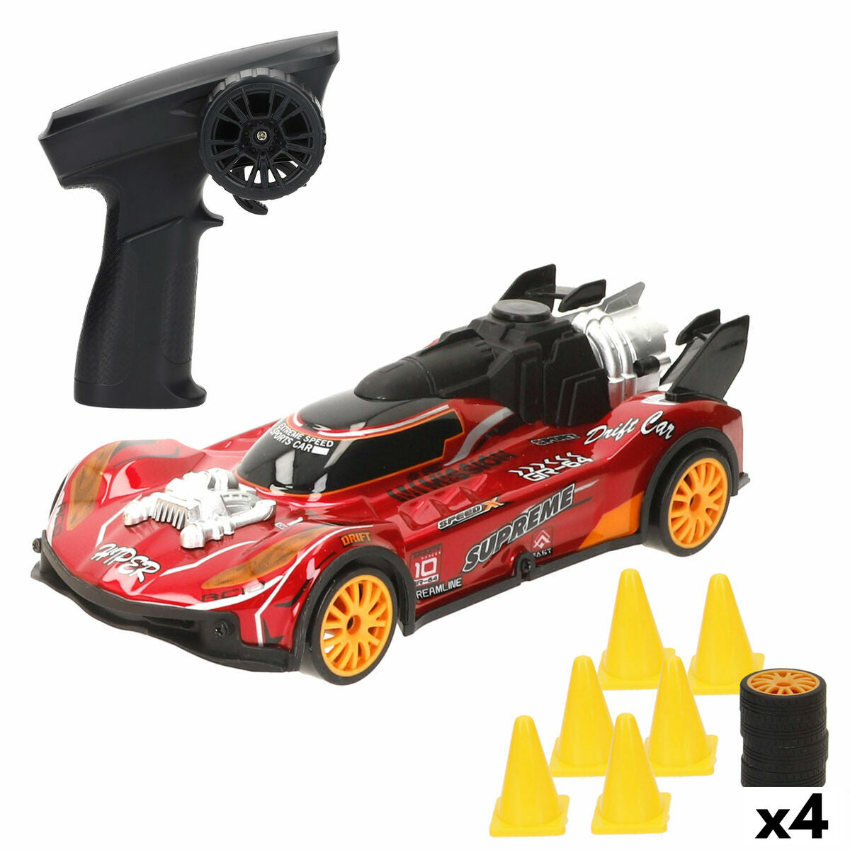 Mașină Radio Control Speed & Go (4 Unități) - Jucarii si jocuri, Vehicule