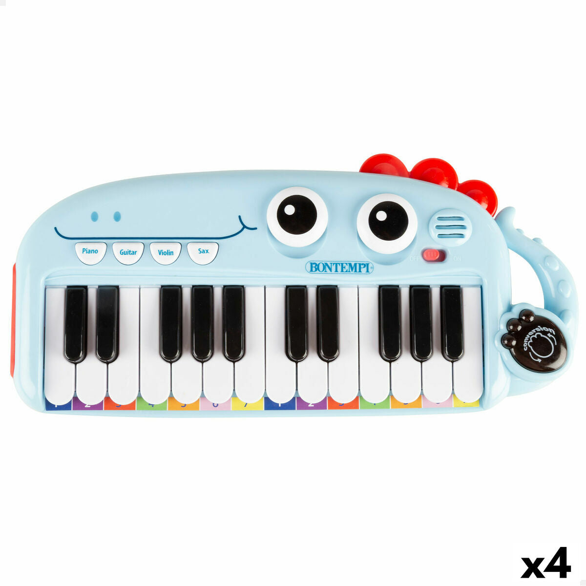 Joc Educativ Învăț cu Pianul Bontempi Dino 30 x 4 x 14 cm (4 Unități) - Jucarii si jocuri, Instrumente muzicale pentru copii