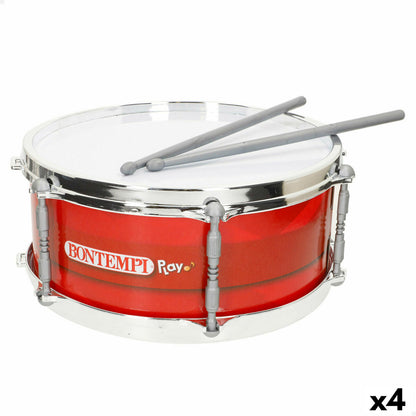 Cilindru Bontempi Plastic 31 x 15 x 31 cm Roșu (4 Unități) - Jucarii si jocuri, Instrumente muzicale pentru copii