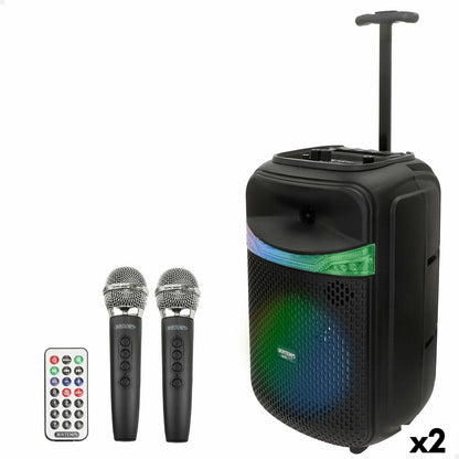 Difuzor cu Microfon Karaoke Bontempi Plastic 27 x 40 x 25 cm (2 Unități) - Jucarii si jocuri, Instrumente muzicale pentru copii