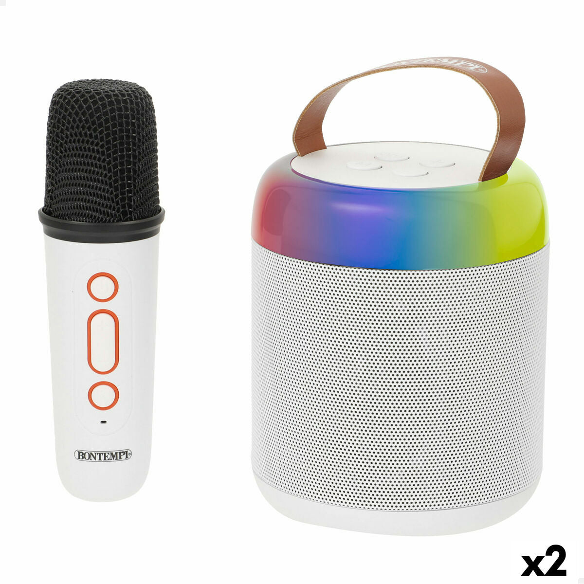 Difuzor cu Microfon Karaoke Bontempi - Jucarii si jocuri, Instrumente muzicale pentru copii