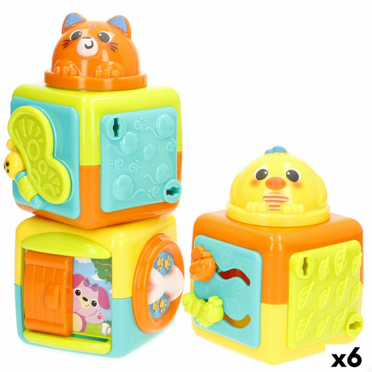 Blocuri Stivuibile Winfun 8,5 X 25 X 8,5 CM (6 Unități) - Bebelus, Jucăriile copilăriei timpurii