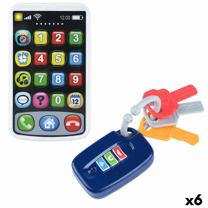 Telefon jucărie PlayGo 7 X 11 X 2 CM (6 Unități) - Jucarii si jocuri, Imitații de jocuri
