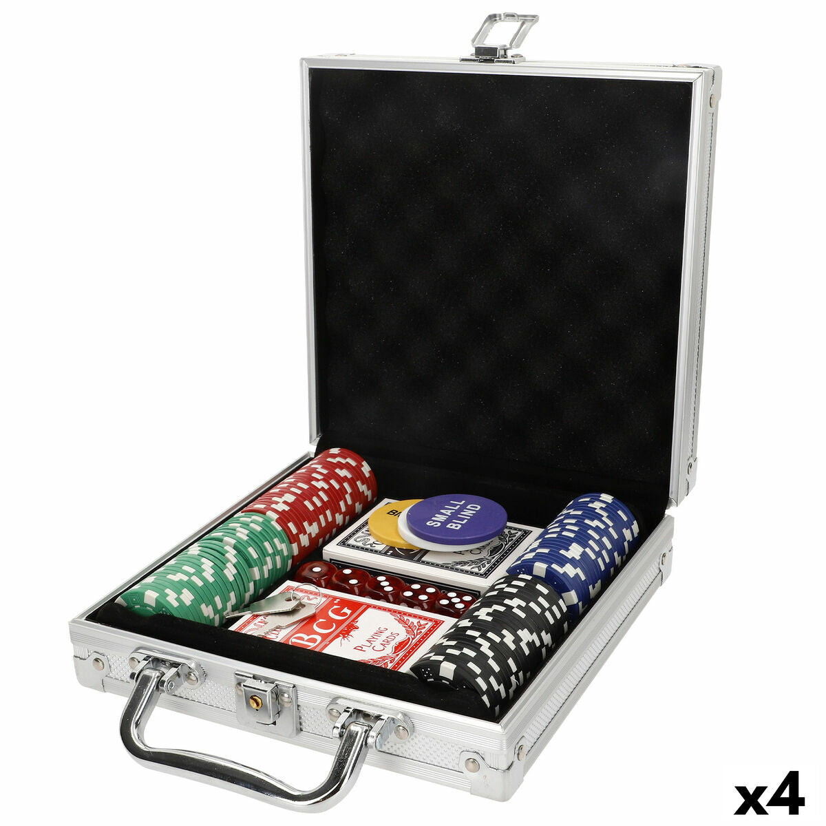 Set de poker Colorbaby 110 Piese 4 Unități - Jucarii si jocuri, Jocuri și accesorii