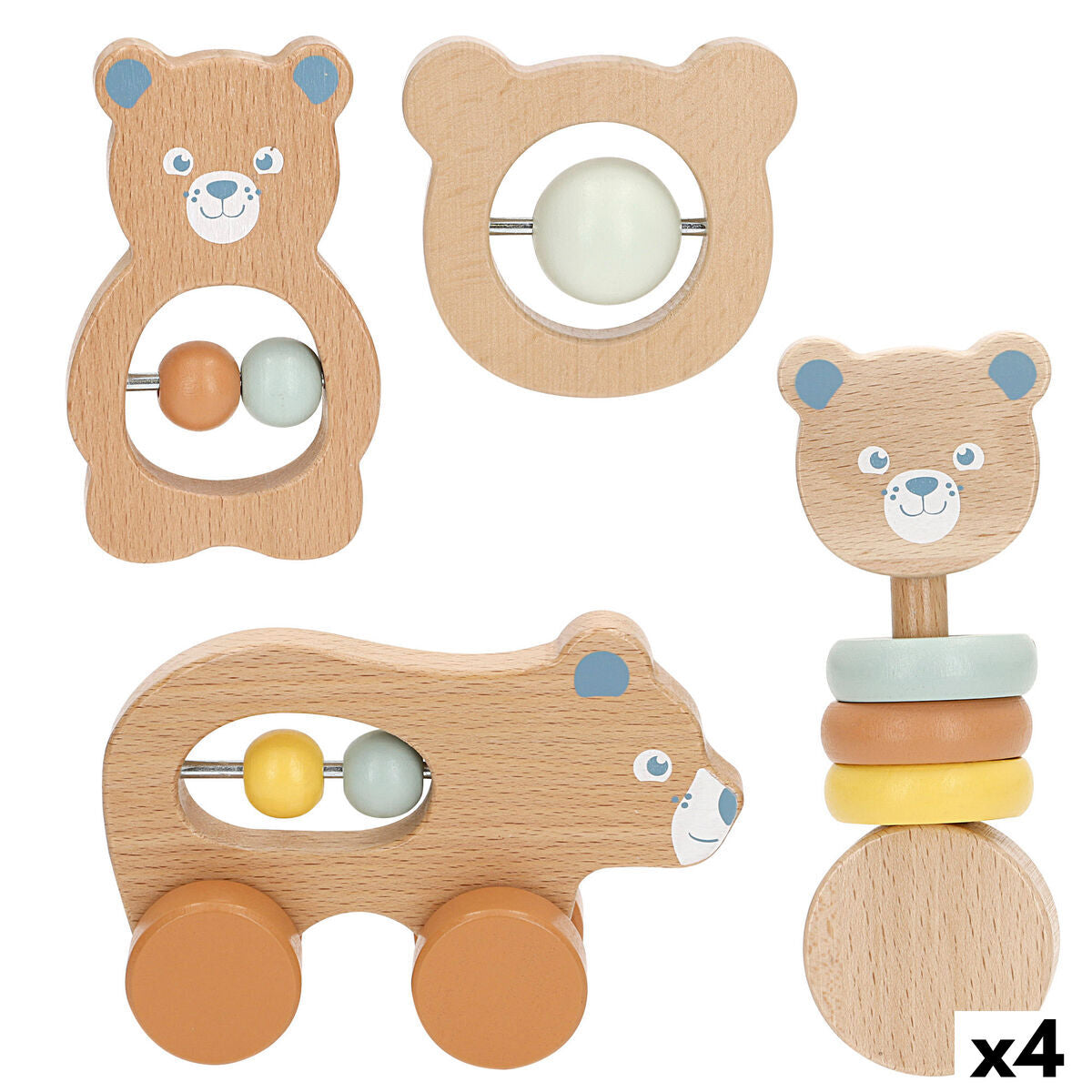 Set de clopoței Woomax 13,5 X 9,5 X 4,5 CM (4 Unități) - Bebelus, Jucăriile copilăriei timpurii