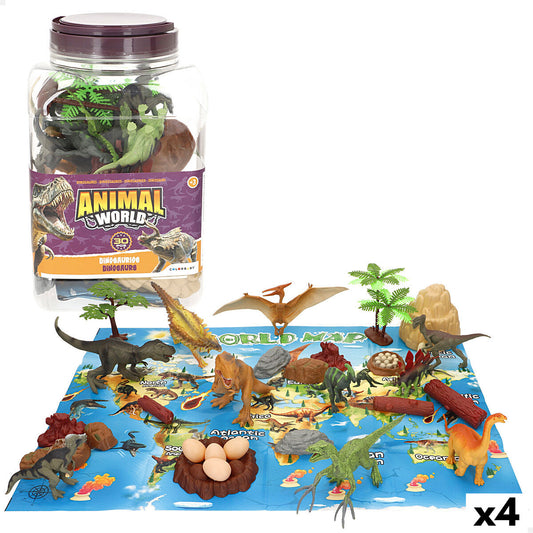 Set de Dinozauri Colorbaby 18 x 10 x 6 cm 30 Piese 4 Unități - Jucarii si jocuri, Păpuși și figurine