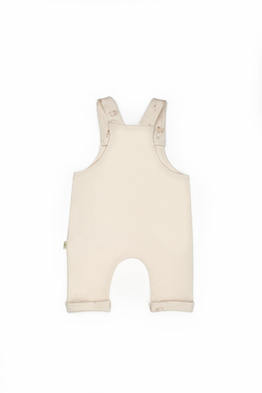 Salopetă cu bretele, Lamb, BabyCosy, 100% bumbac organic