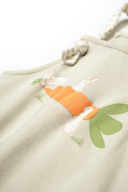 Salopeta cu bretele Rabbit, BabyCosy, 100% bumbac organic