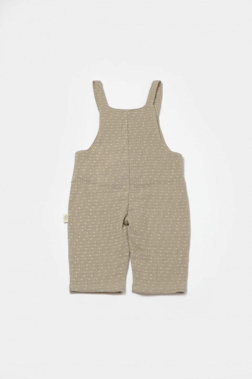 Salopeta cu bretele si buzunar, 100% bumbac - Verde, BabyCosy