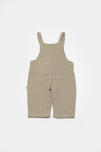 Salopeta cu bretele si buzunar, 100% bumbac - Verde, BabyCosy