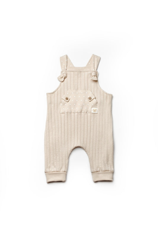 Salopeta cu bretele TeddyBear, BabyCosy, 100% bumbac organic - Salopeta