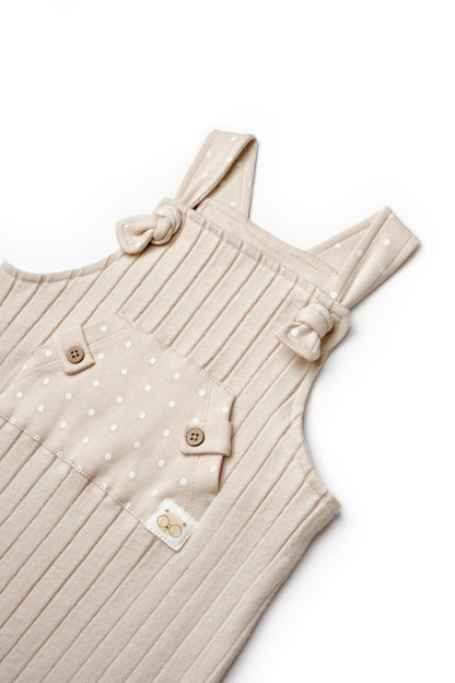 Salopeta cu bretele TeddyBear, BabyCosy, 100% bumbac organic