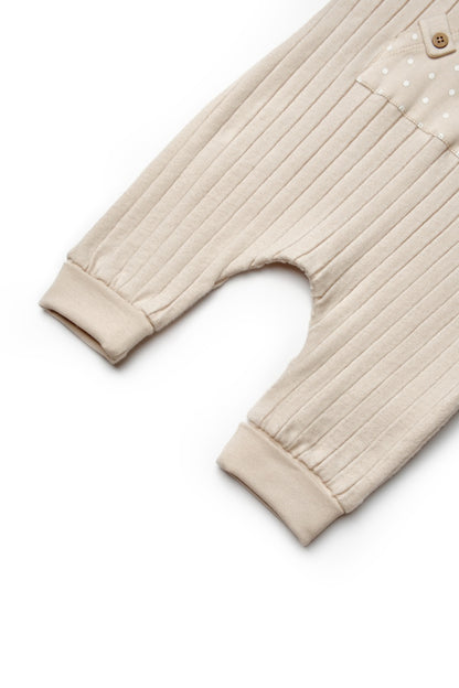 Salopeta cu bretele TeddyBear, BabyCosy, 100% bumbac organic