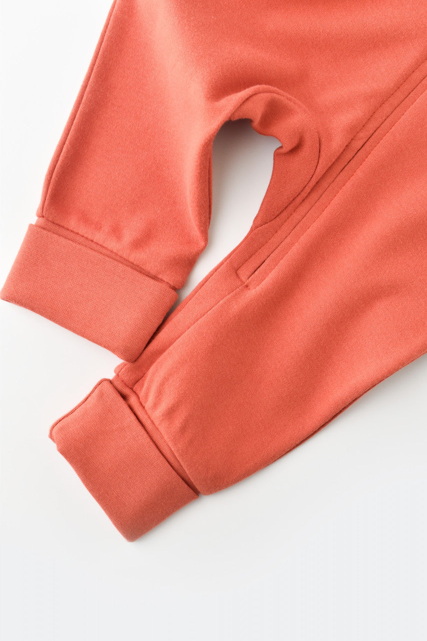 Salopeta cu fermoar cu maneca lunga si pantaloni lungi - 100%bumbac organic - Scortisoara, BabyCosy
