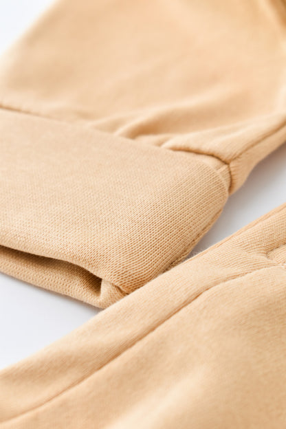 Salopeta cu fermoar cu maneca lunga si pantaloni lungi - 100%bumbac organic - Mustar, BabyCosy