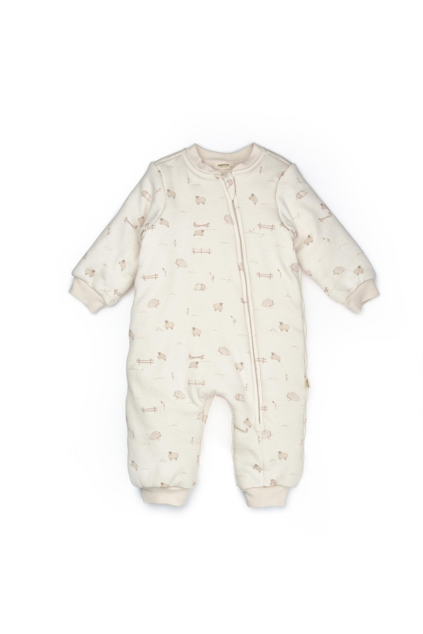 Salopeta cu fermoar, Lamb, BabyCosy, 100% bumbac organic