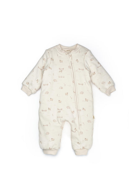 Salopeta cu fermoar, Lamb, BabyCosy, 100% bumbac organic