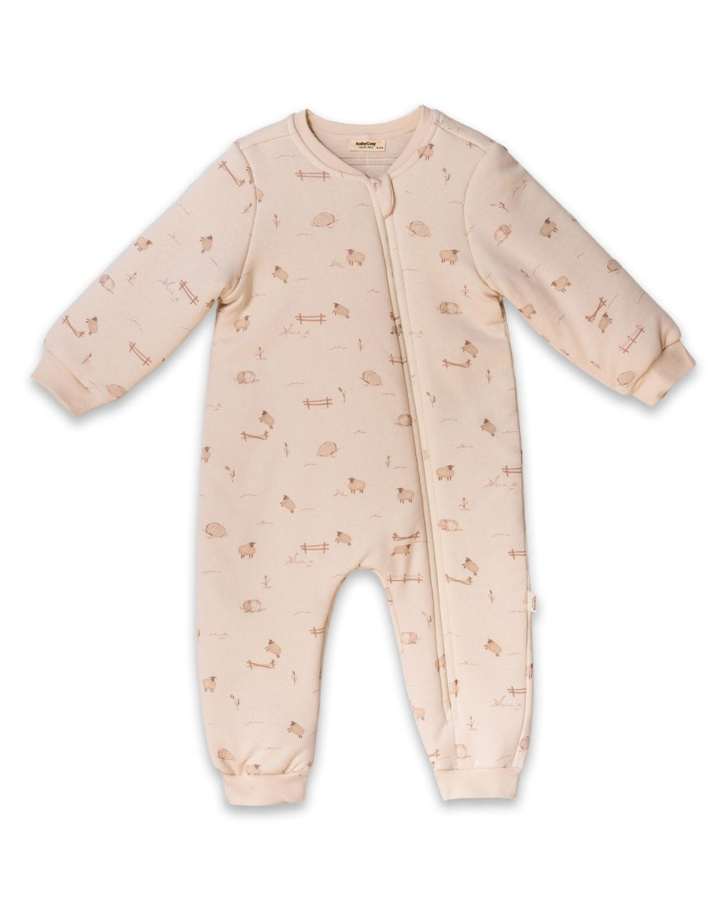 Salopeta cu fermoar, Lamb, BabyCosy, 100% bumbac organic