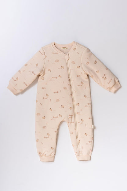 Salopeta cu fermoar, Lamb, BabyCosy, 100% bumbac organic