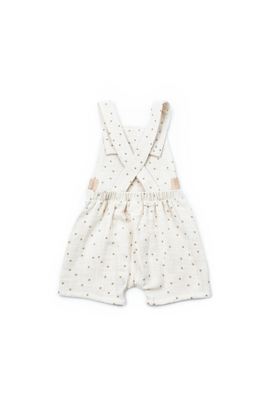 Salopeta cu palariuta TeddyBear, BabyCosy, 100% bumbac organic
