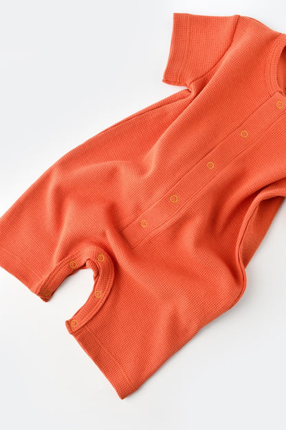 Salopeta cu pantaloni scurti - 100% bumbac organic - Scortisoara, BabyCosy