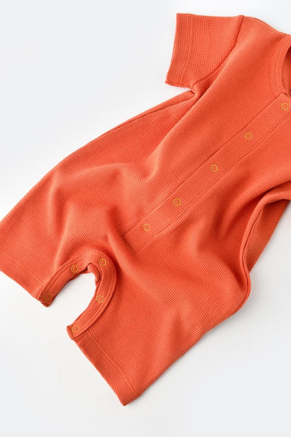 Salopeta cu pantaloni scurti - 100% bumbac organic - Scortisoara, BabyCosy