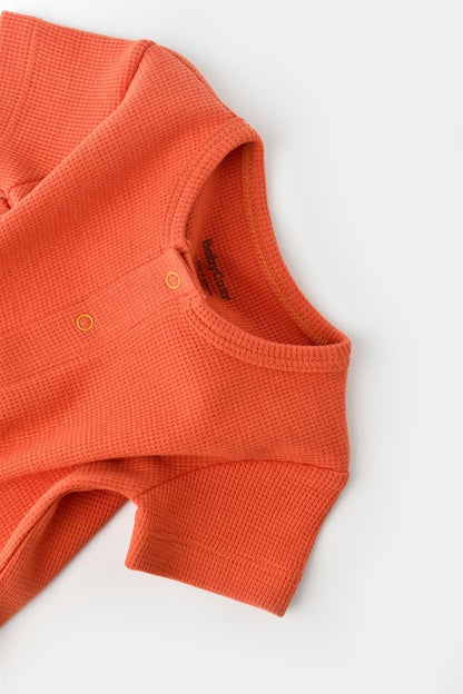Salopeta cu pantaloni scurti - 100% bumbac organic - Scortisoara, BabyCosy