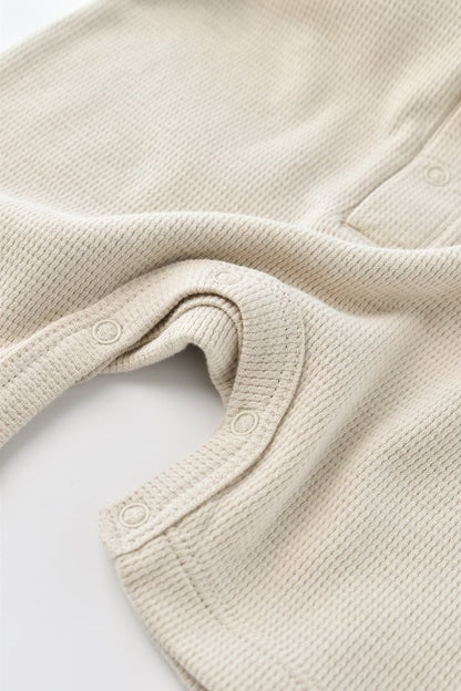 Salopeta cu pantaloni scurti - 100% bumbac organic - Stone, BabyCosy
