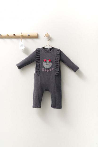 Salopeta cu volanase pentru bebelusi Monster, Tongs baby