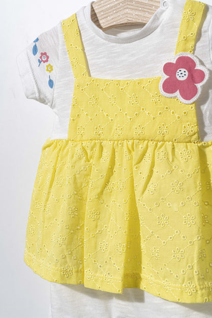 Salopeta de vara pentru bebelusi Flower, Tongs baby
