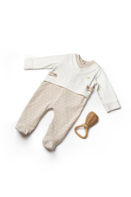 Salopeta eleganta TeddyBear, BabyCosy, 100% bumbac organic - Salopeta
