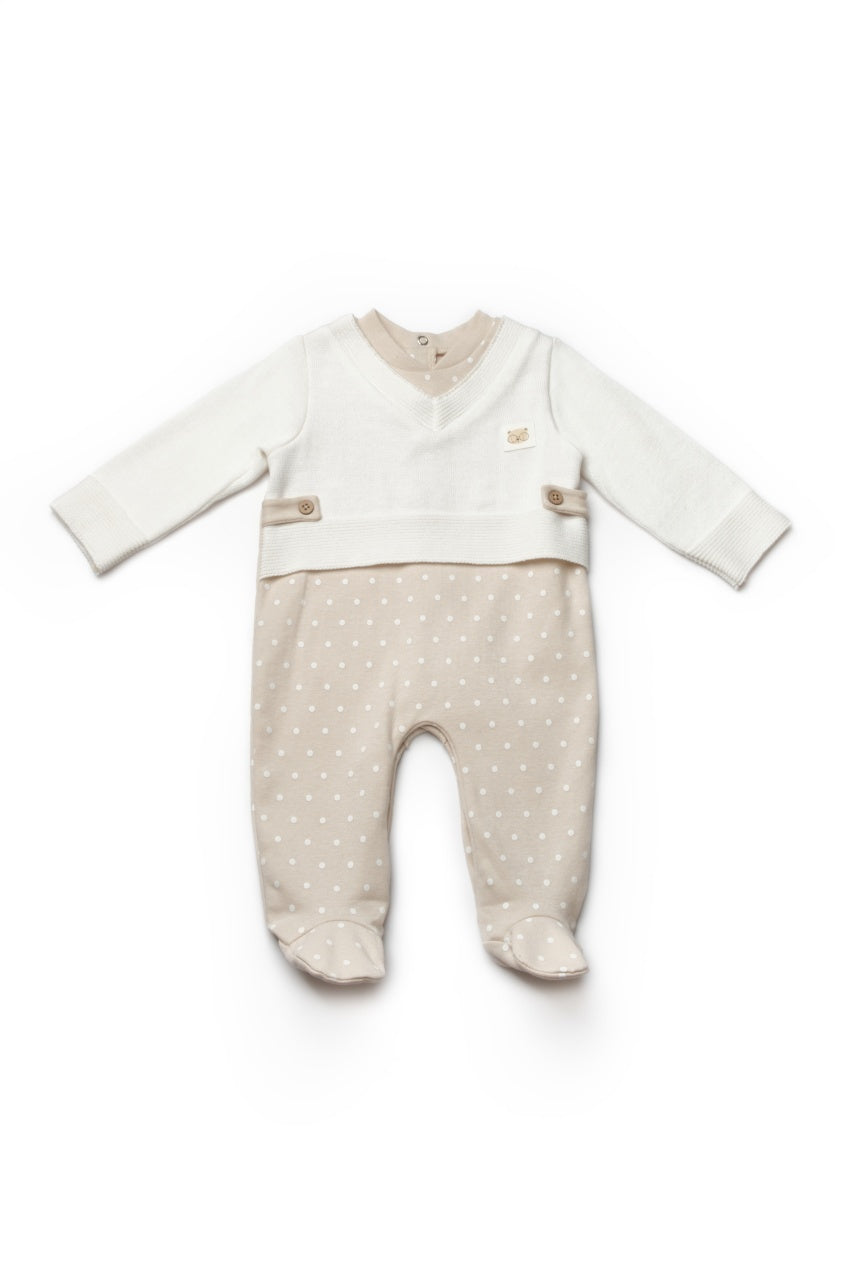 Salopeta eleganta TeddyBear, BabyCosy, 100% bumbac organic