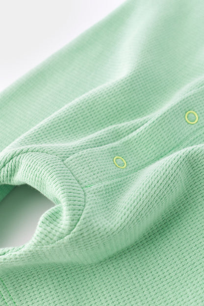 Salopeta fara maneci si pantaloni scurti - 100% bumbac organic - Mint, BabyCosy