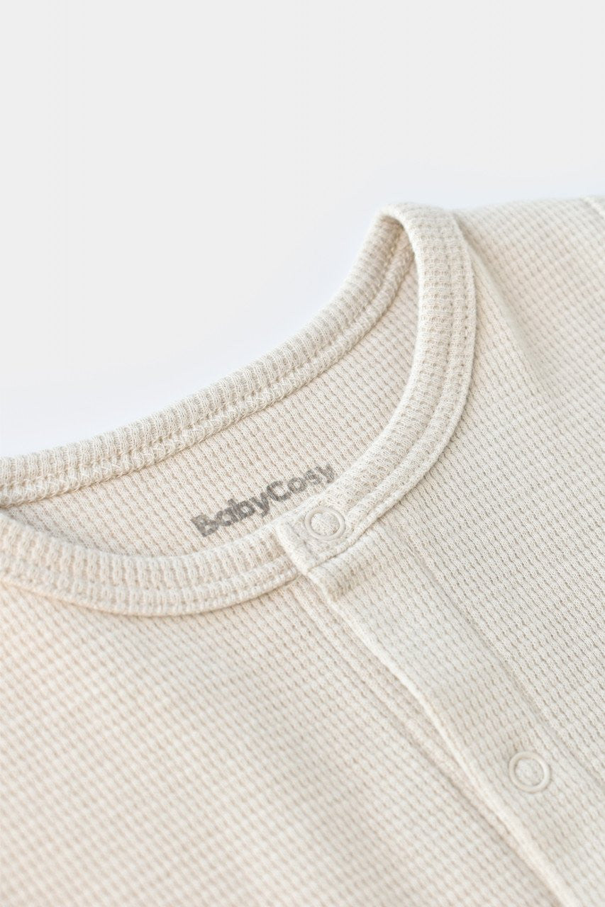 Salopeta fara maneci si pantaloni scurti - 100% bumbac organic - Stone, BabyCosy
