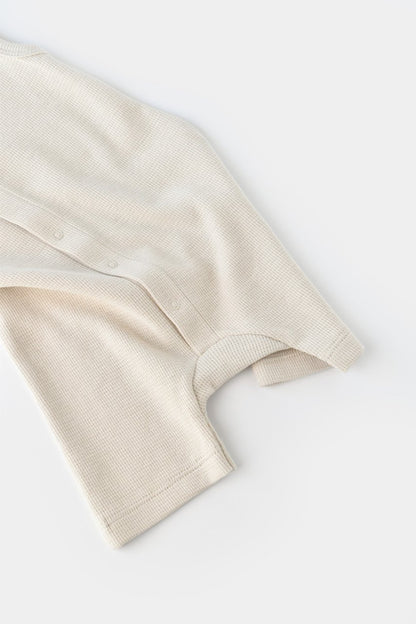 Salopeta fara maneci si pantaloni scurti - 100% bumbac organic - Stone, BabyCosy
