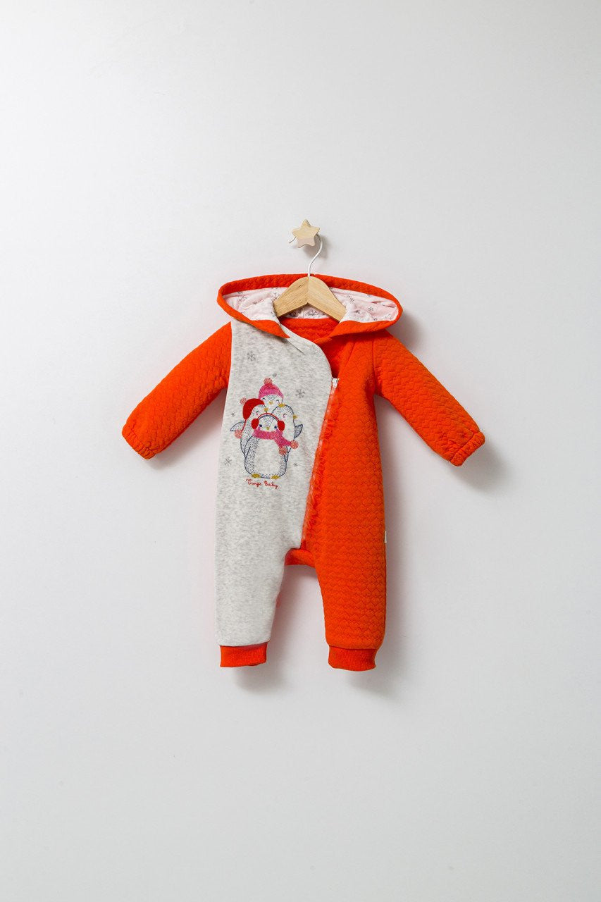 Salopeta pentru bebelusi de iarna Pinguins, Tongs baby
